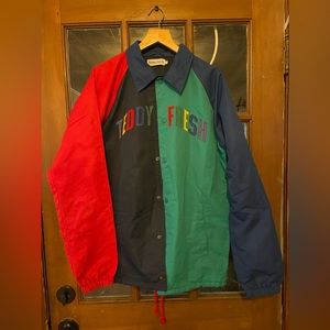 Teddy Fresh color block jacket